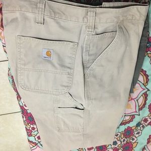Carhartt B324. Washed Twill relaxed pants.40x32 Light Khakis